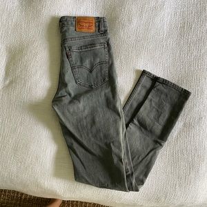 Levi Vintage High Rise Skinny Grey Denim